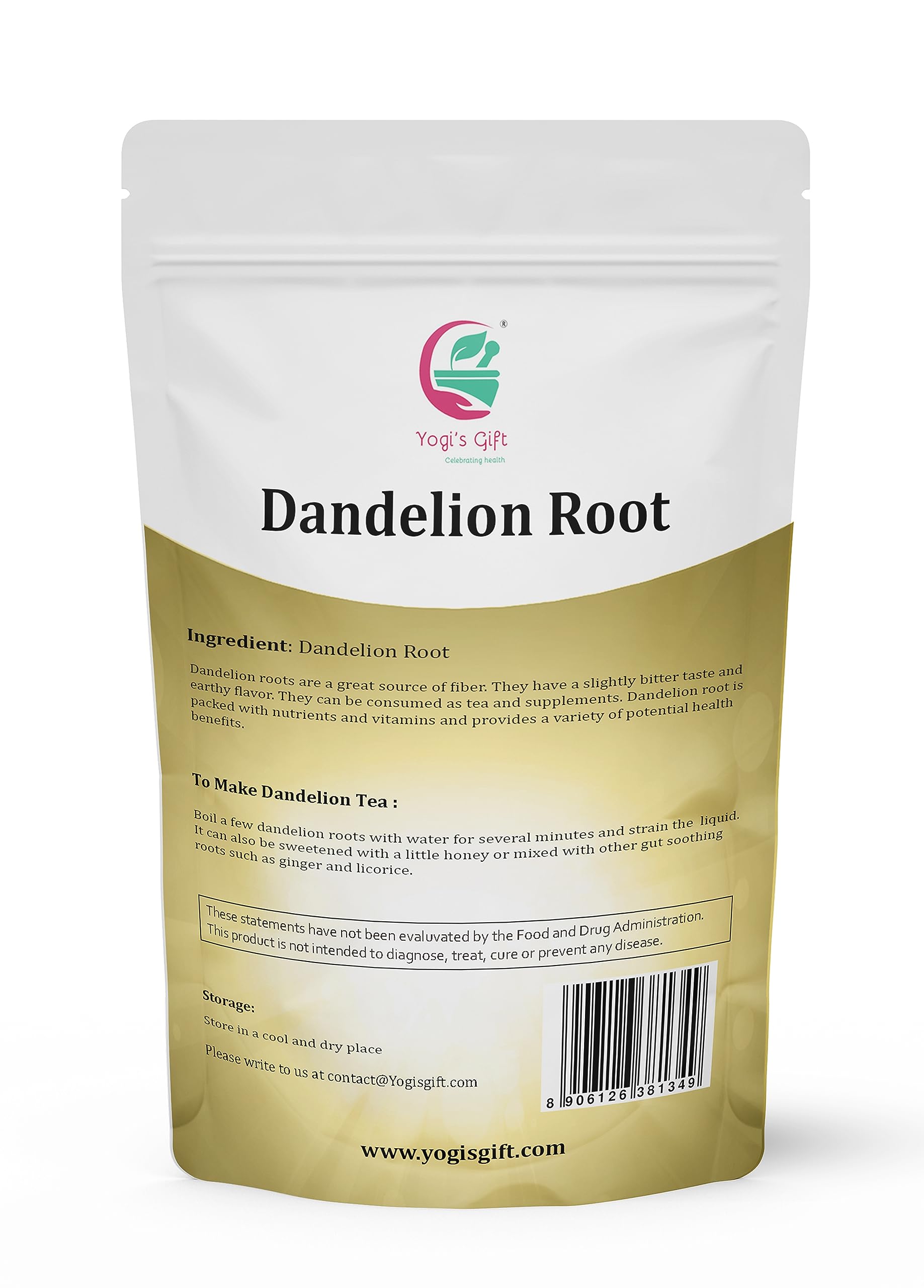 Yogi's Gift Dandelion Root tea infusion with earthy aroma