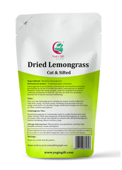 YOGI'S GIFT dried lemongrass tea infusion highlights citrus aroma