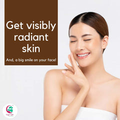 Kasturi turmeric powder image suggesting a luminous skin tone glow