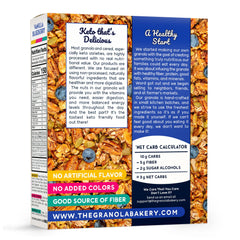 YOLEEZ TGB Blueberry Granola ingredient shot highlights premium nuts.