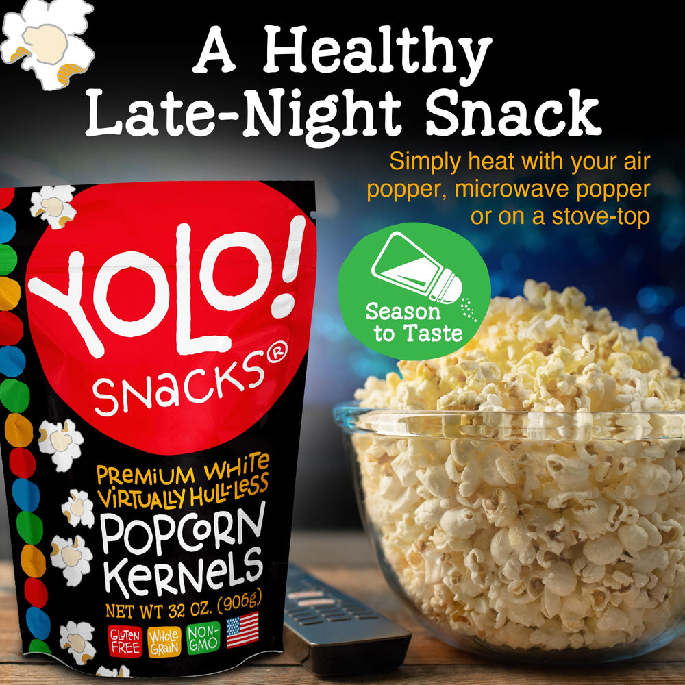 YOLO! Stovetop popping method delivering even heat and tasty results.