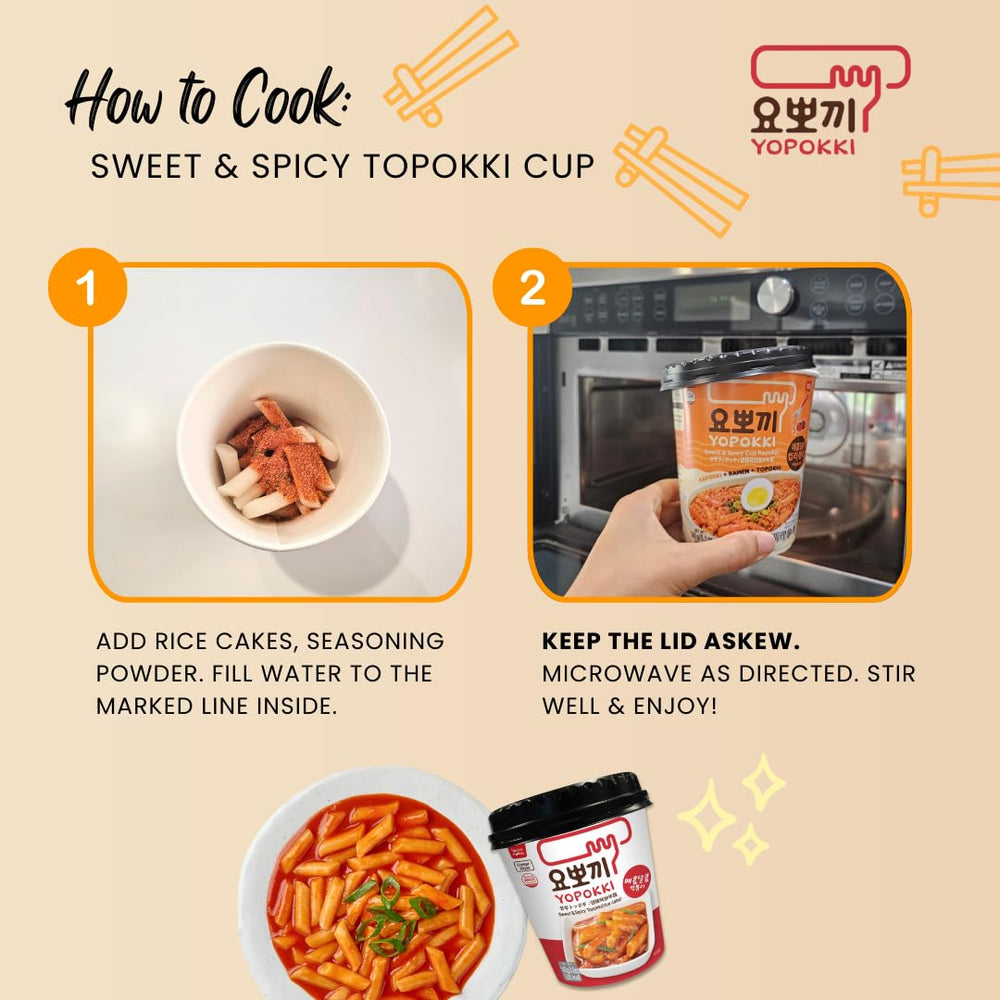 Yopokki rose cup offers delicate sweetness with a gentle heat