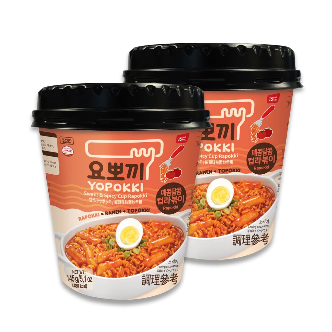 Yopokki Rabokki Cup assembly shows quick prep for a comforting bite
