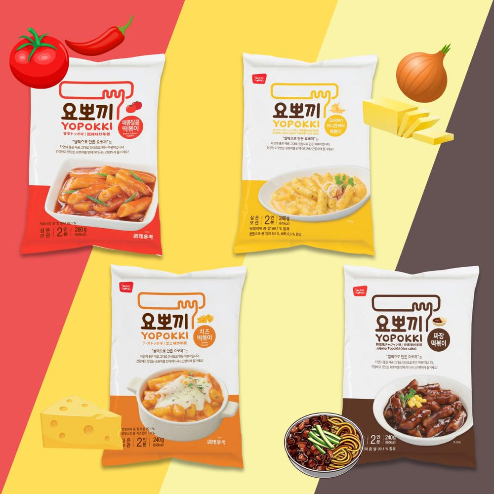 Yopokki snack on the go with convenient two-pack.