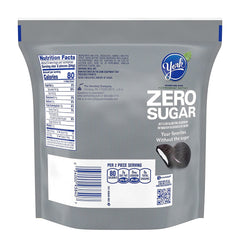 York Zero Sugar Patties bag back shows ingredients and serving ideas for gatherings.