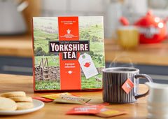 Yorkshire Tea biscuit brews showcase rich aroma and versatile tasting notes.