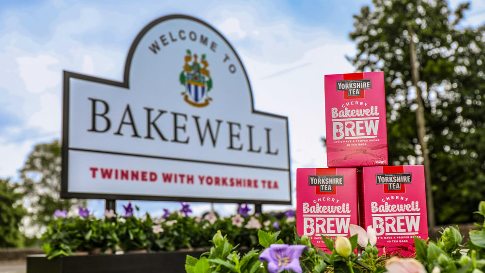Yorkshire Tea Cherry Bakewell Brew poured over ice for a refreshing twist