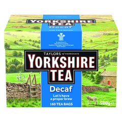 Yorkshire Tea Decaf 160-tea-bags pack ready for a comforting caffeine-free brew