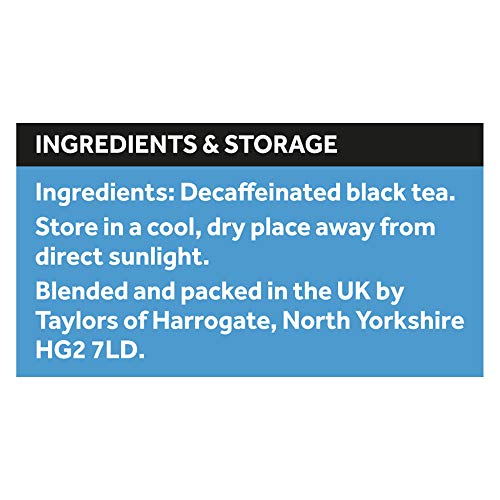 Yorkshire Tea Decaf 80-tea-bags inside box, convenient daily caffeine-free option