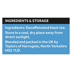 Yorkshire Tea Decaf 80-tea-bags inside box, convenient daily caffeine-free option