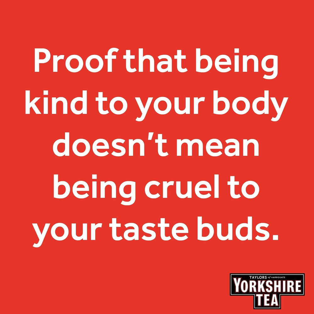 Yorkshire Tea Decaf brewing instructions image for a flawless cup