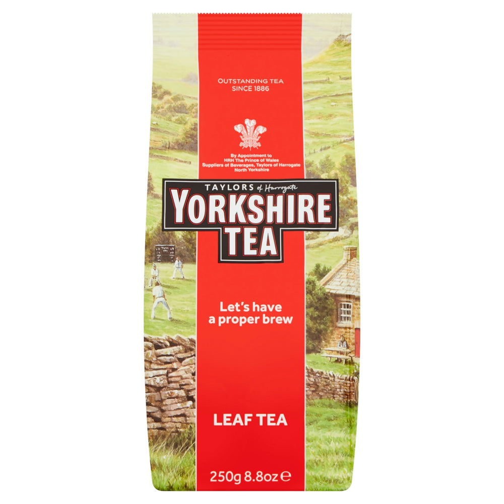 Close-up of Yorkshire Tea loose leaves showing quality for a rich cup