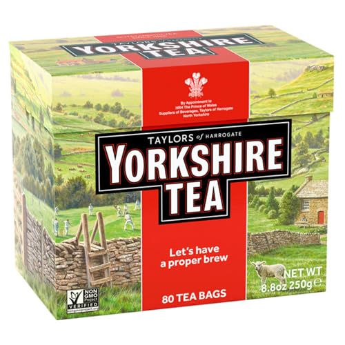 Yorkshire Tea pillow tea bags ready for a quick steep and rich cup.