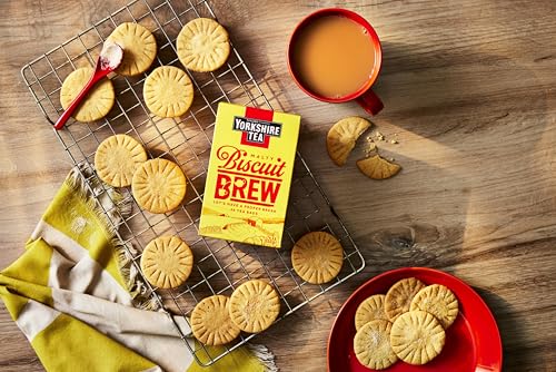 Yorkshire Tea pillow tea bags deliver crumb-free brewing and easy dunking.