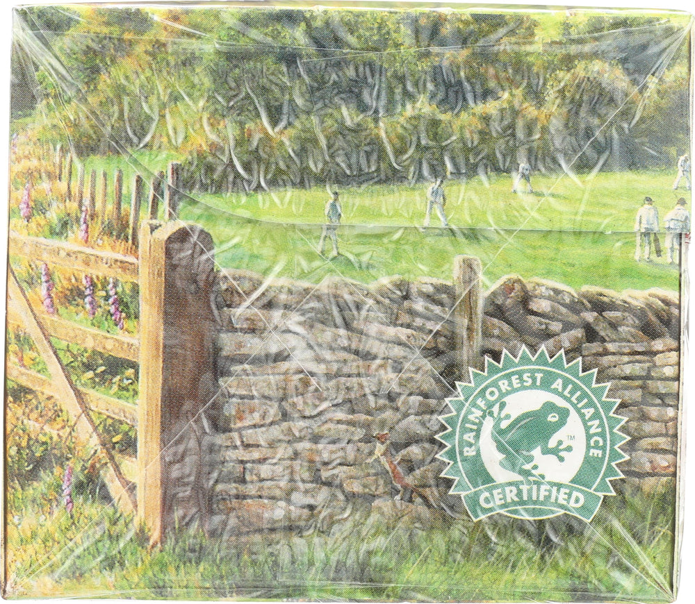 Yorkshire Tea FSC-certified packaging reduces environmental impact.
