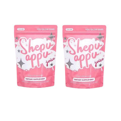 You Glow Babe Shepu Appu Juice sachet packaging for on-the-go energy.