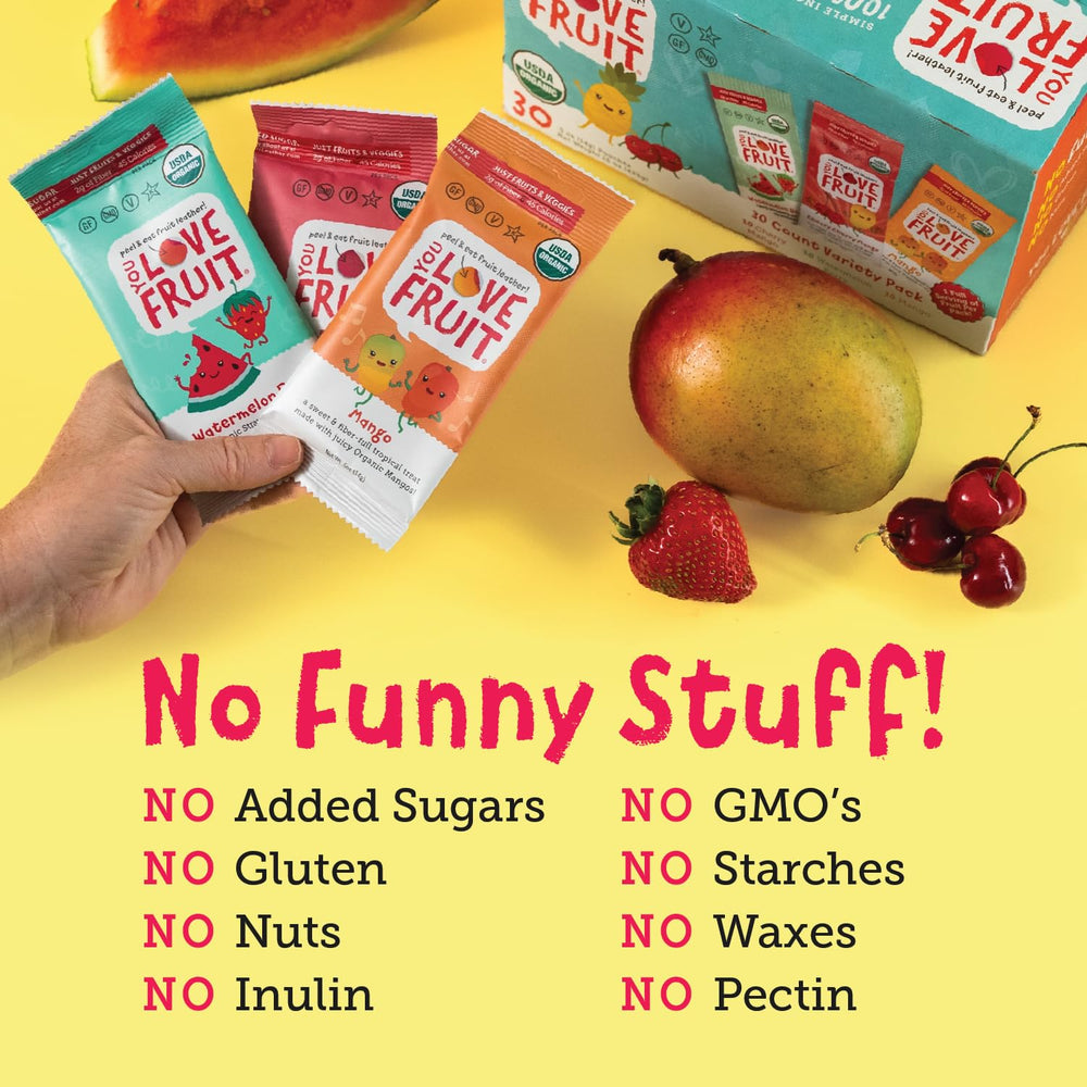 YOU LOVE FRUIT lunchbox idea with portable packs for kids and adults.