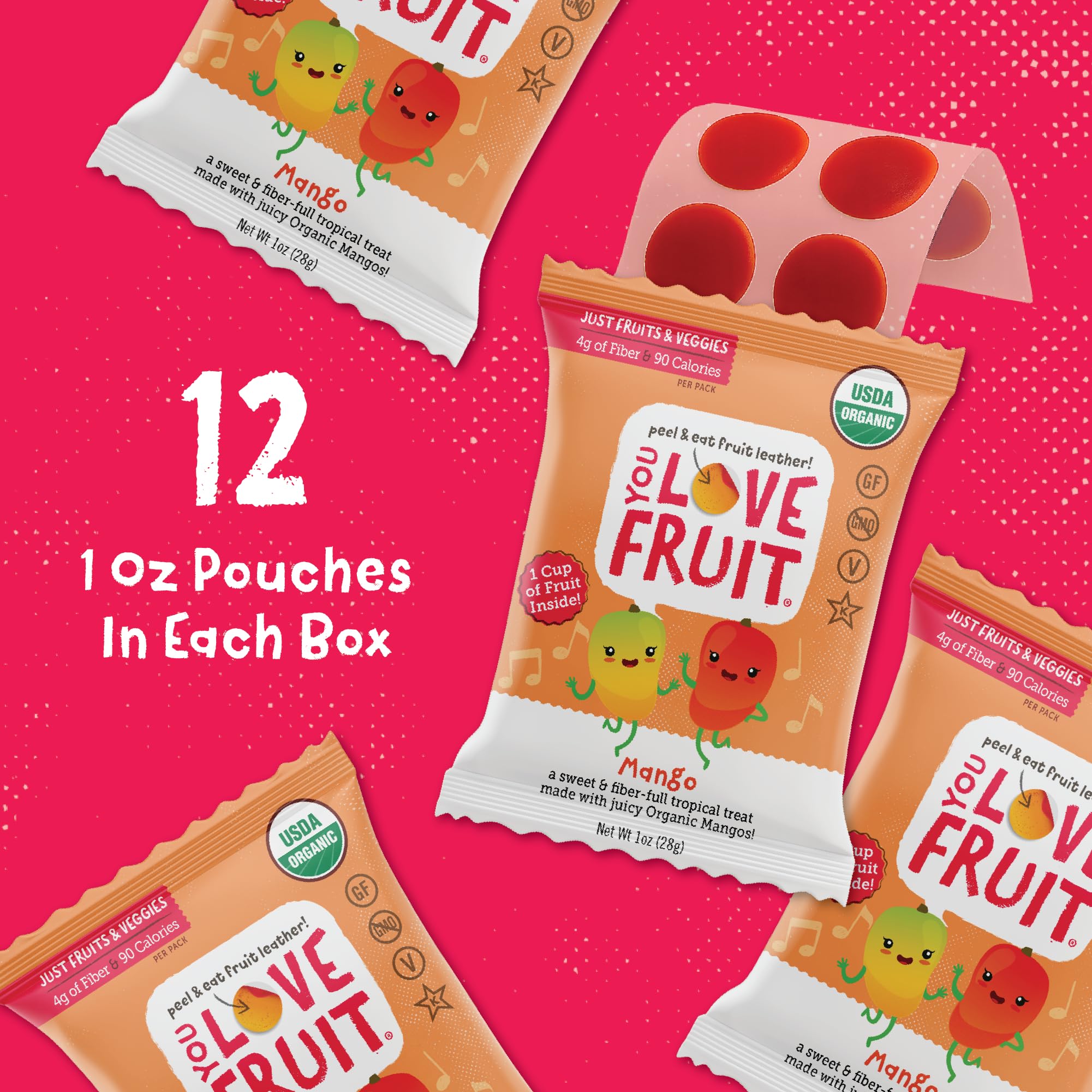 YOU LOVE FRUIT organic gluten free certifications for conscious snacking