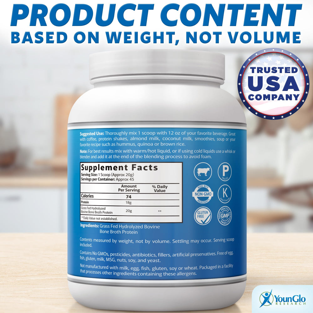 YounGlo Research ready-to-use powder fits busy meals and snacks