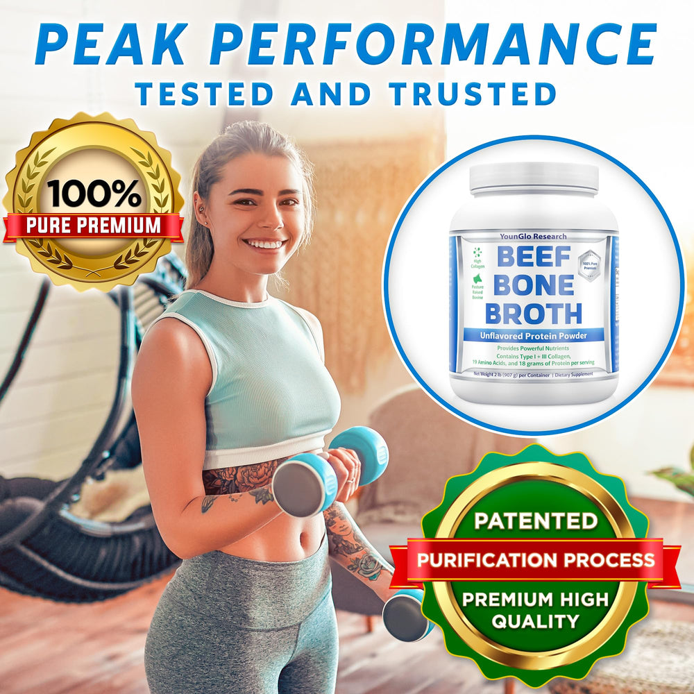 YounGlo Research bone broth powder enhances soups for paleo and keto diets