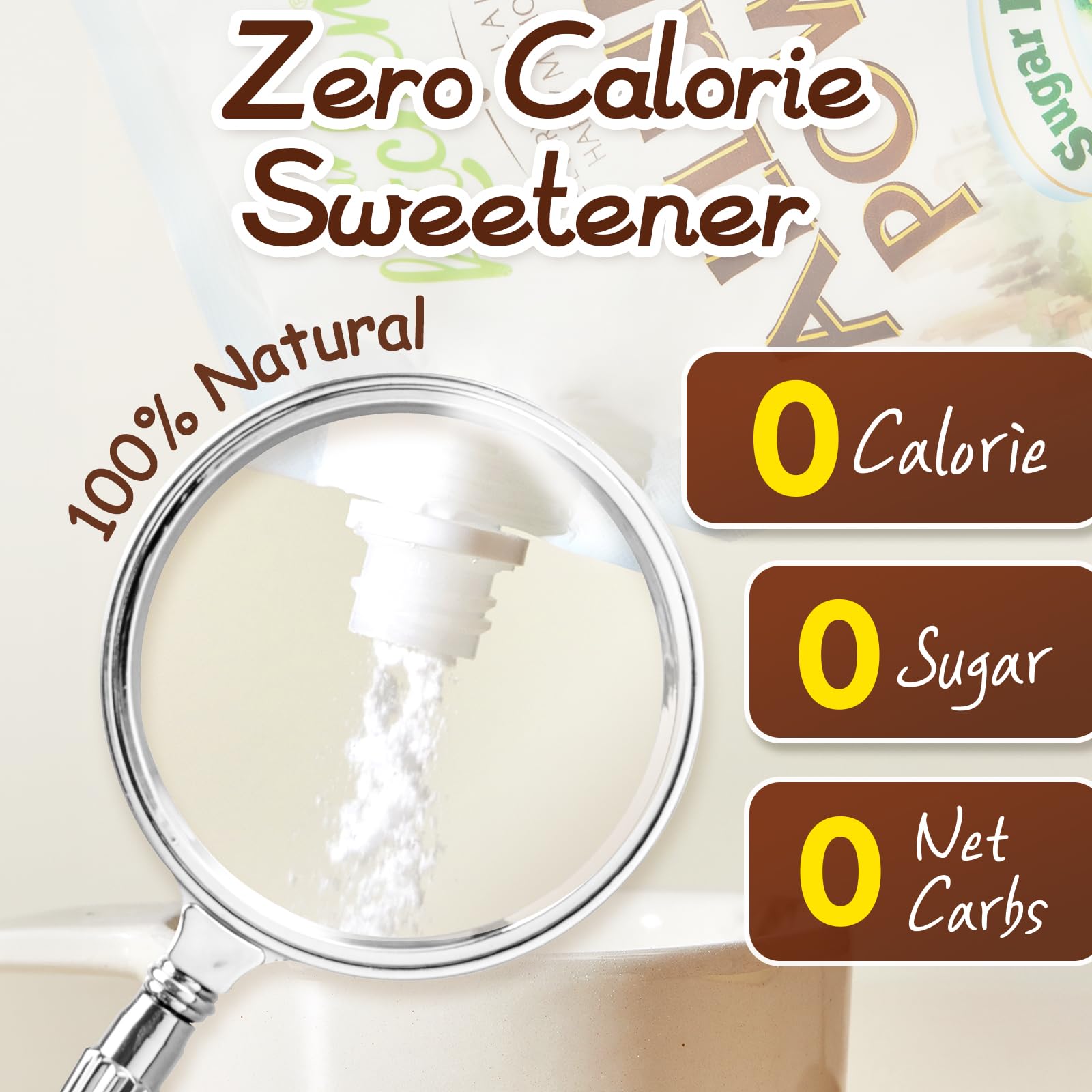 Your Kitchen Keto Allulose Powdered Sugar dissolves easily in coffee for smooth sweetness.