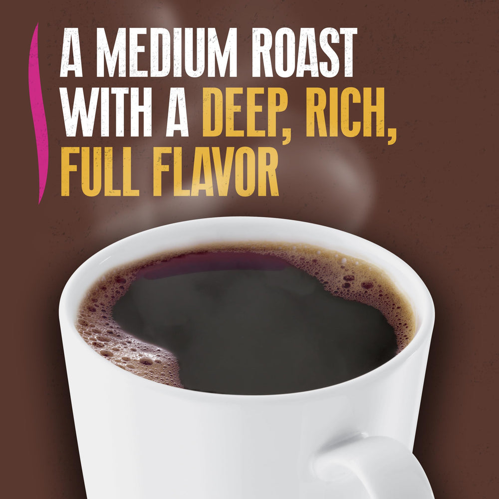 Yuban K-Cup pod closeup showing easy, mess-free brewing.