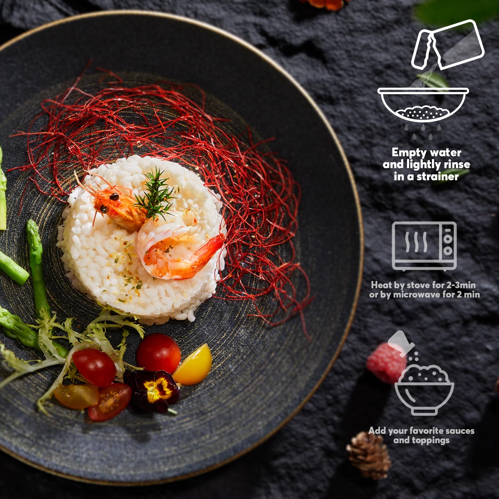 YUHO Keto Rice serving as a versatile grain-free base for bowls