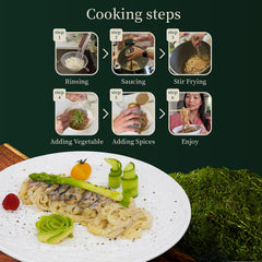 YUHO Konjac fiber close-up highlighting glucomannan, a natural gut-friendly ingredient.