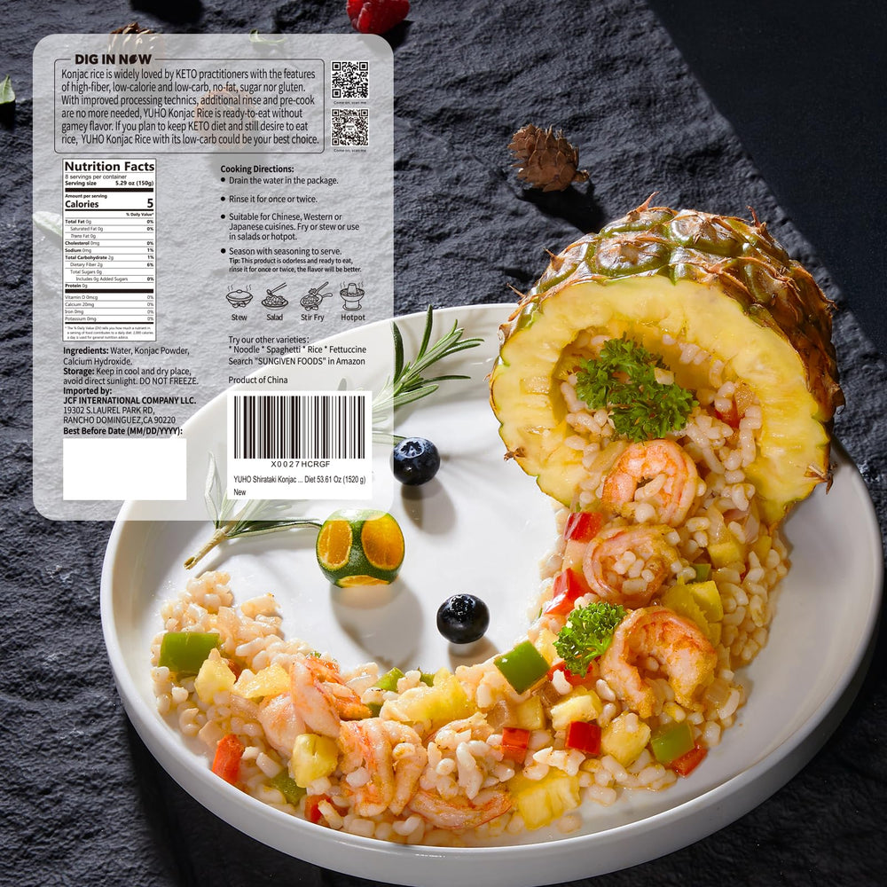 YUHO Konjac Noodles bowl ready demonstrating quick keto‑friendly meal option