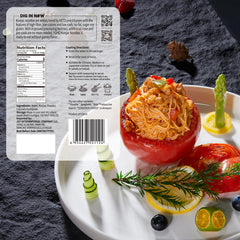 YUHO Konjac noodles texture-bouncy close-up highlights a chewy bite for pasta.
