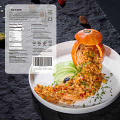 YUHO Konjac noodles uncooked tub packaging highlights ultra-low calories for light lunches.