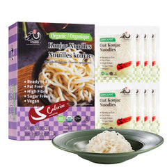 YUHO Konjac spaghetti noodles 8-pack ready-to-eat for quick meals.