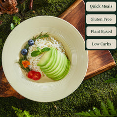 YUHO Odor-free konjac spaghetti, ideal base for sauces and tasty bowls.