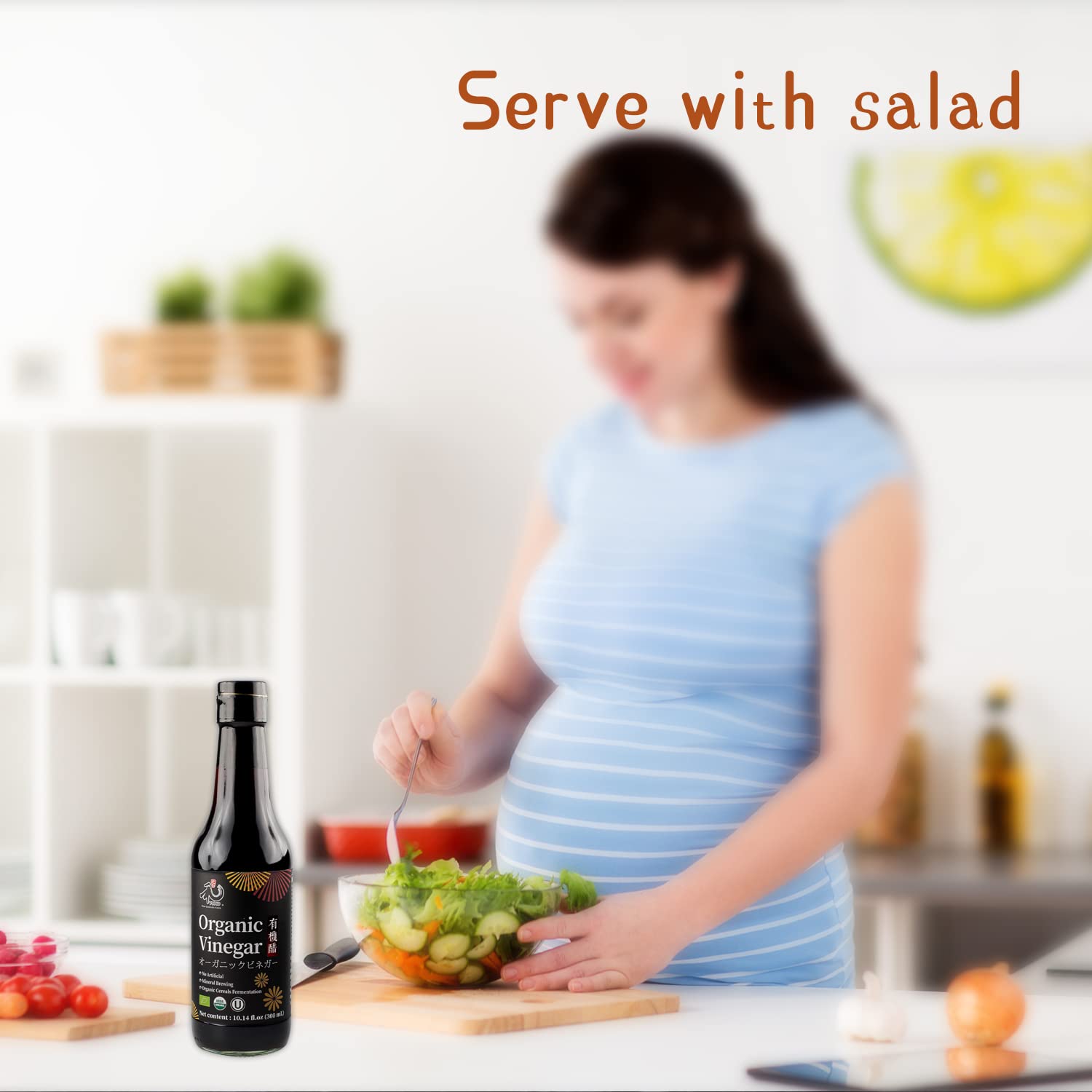 YUHO Organic Black Vinegar added to risotto for tangy balance.