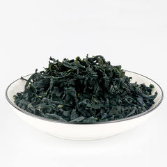 Close-up of YuHO wakame raw sheets showing soft texture