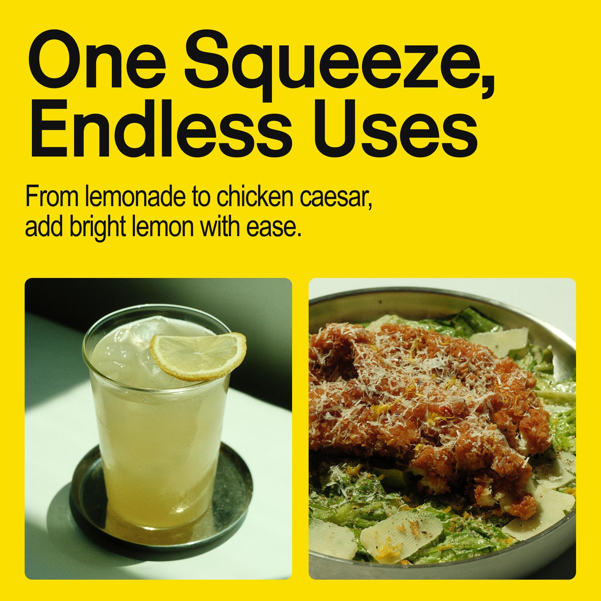 yuice Lemon Super Juice 13oz bottle ready for quick bar prep
