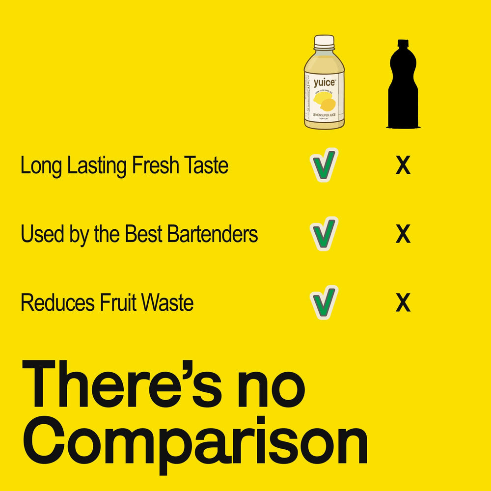 yuice Lemon Super Juice cold-pressed and HPP processed to lock freshness