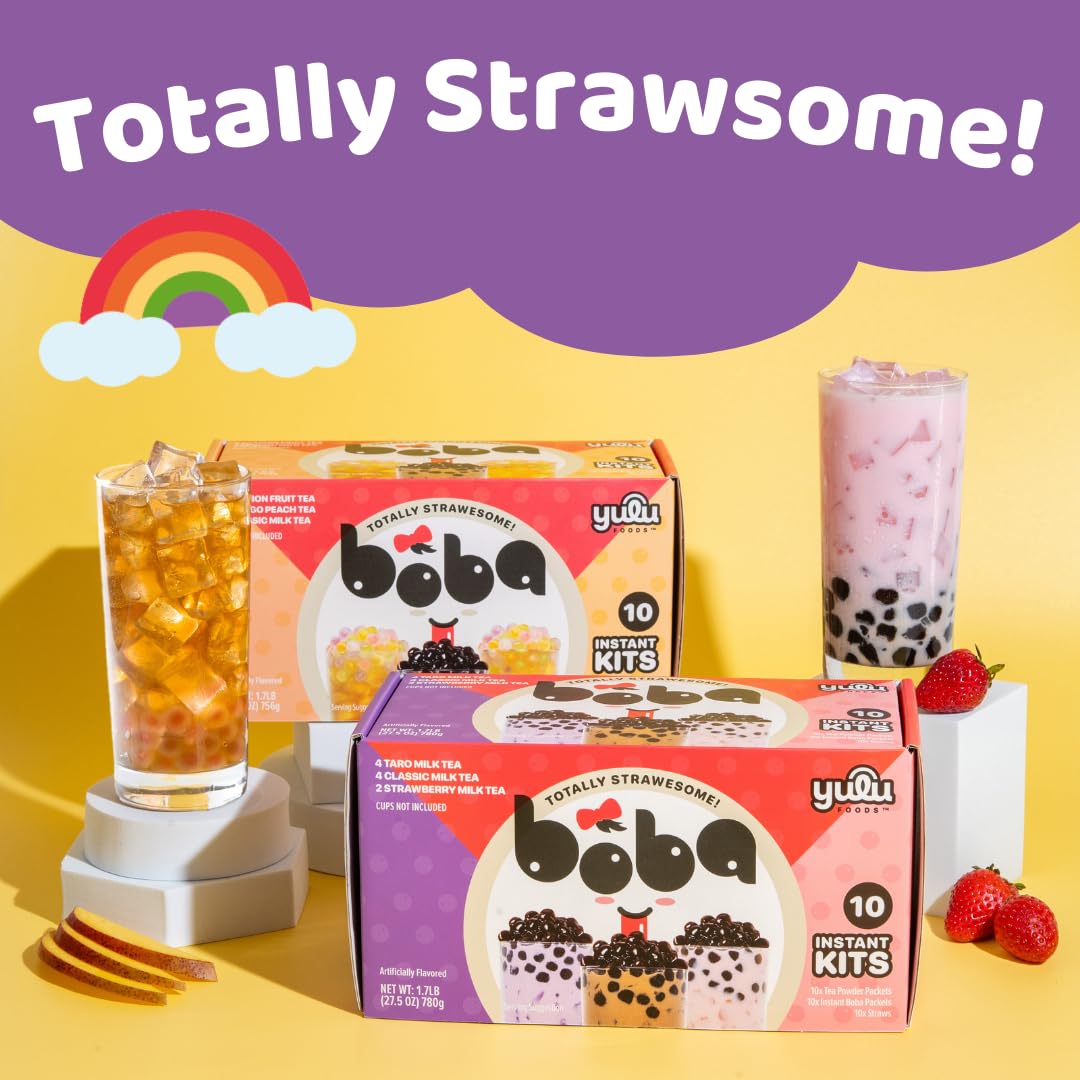 Assorted pearl flavors to customize your bubble tea experience