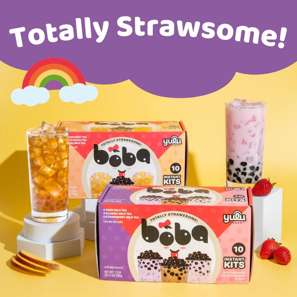 Assorted pearl flavors to customize your bubble tea experience