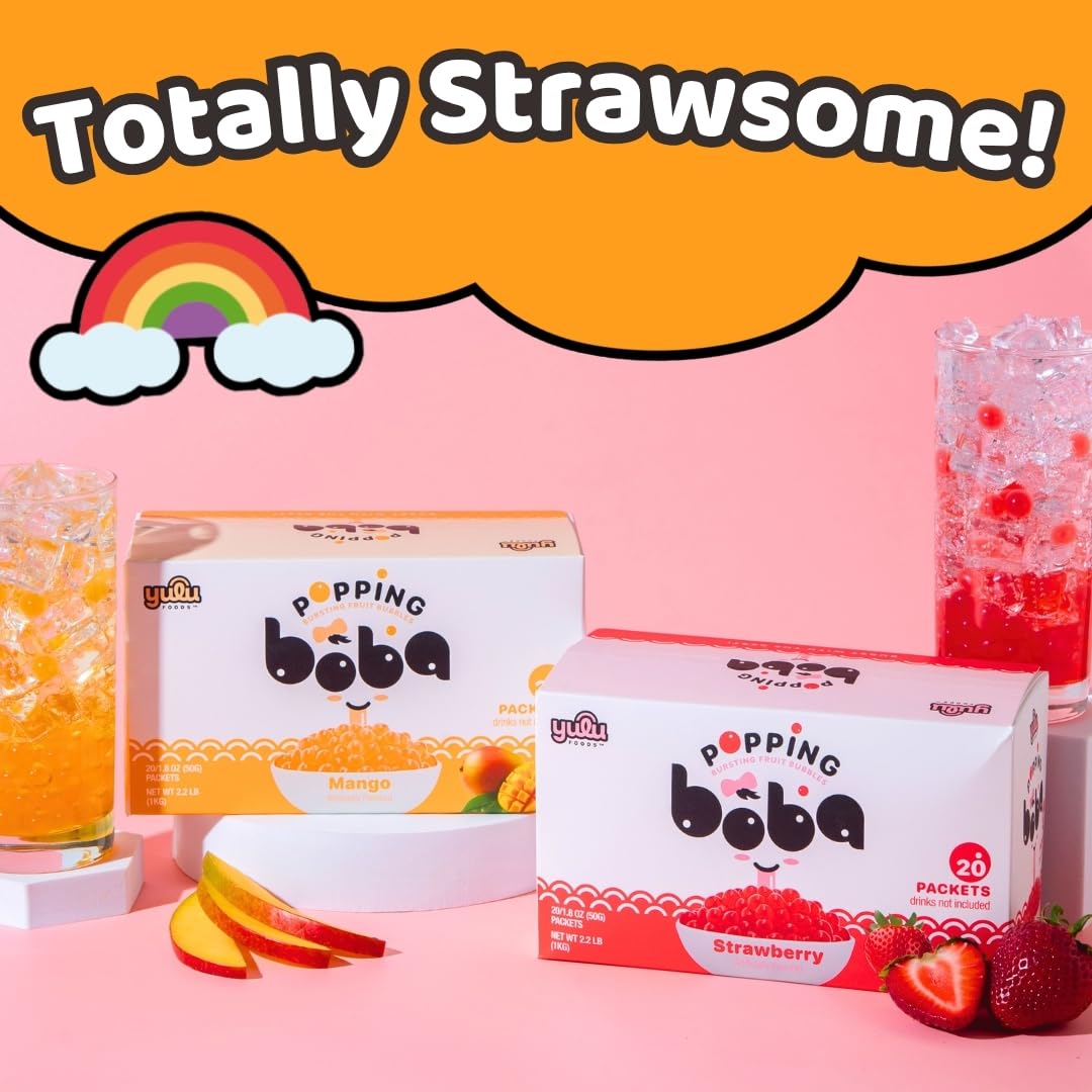 Serving ideas for YULU FOODS mango popping boba pearls