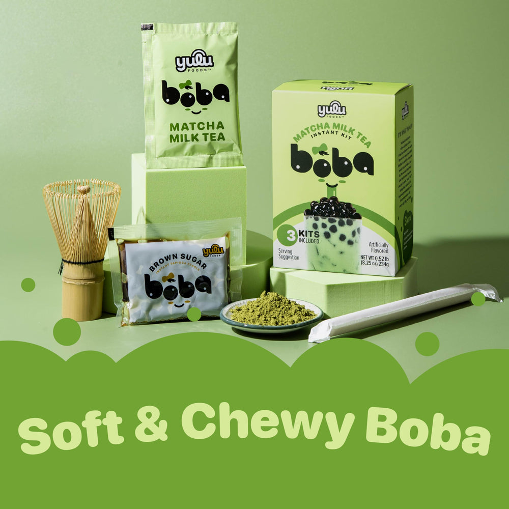 Under-one-minute bubble tea prep with YULU FOODS kit