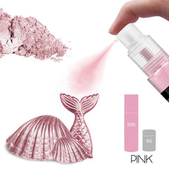 YumCraft pink luster dust provides a metallic finish for cookies and cupcakes.