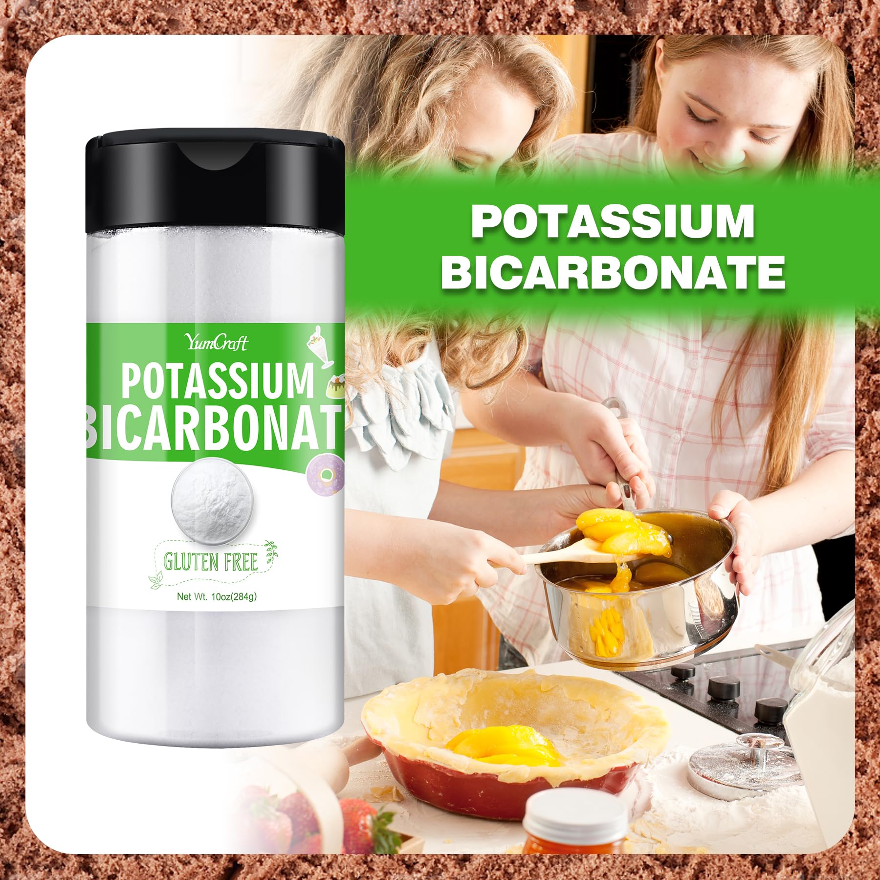 YumCraft potassium bicarbonate anti‑caking feature keeping blends smooth
