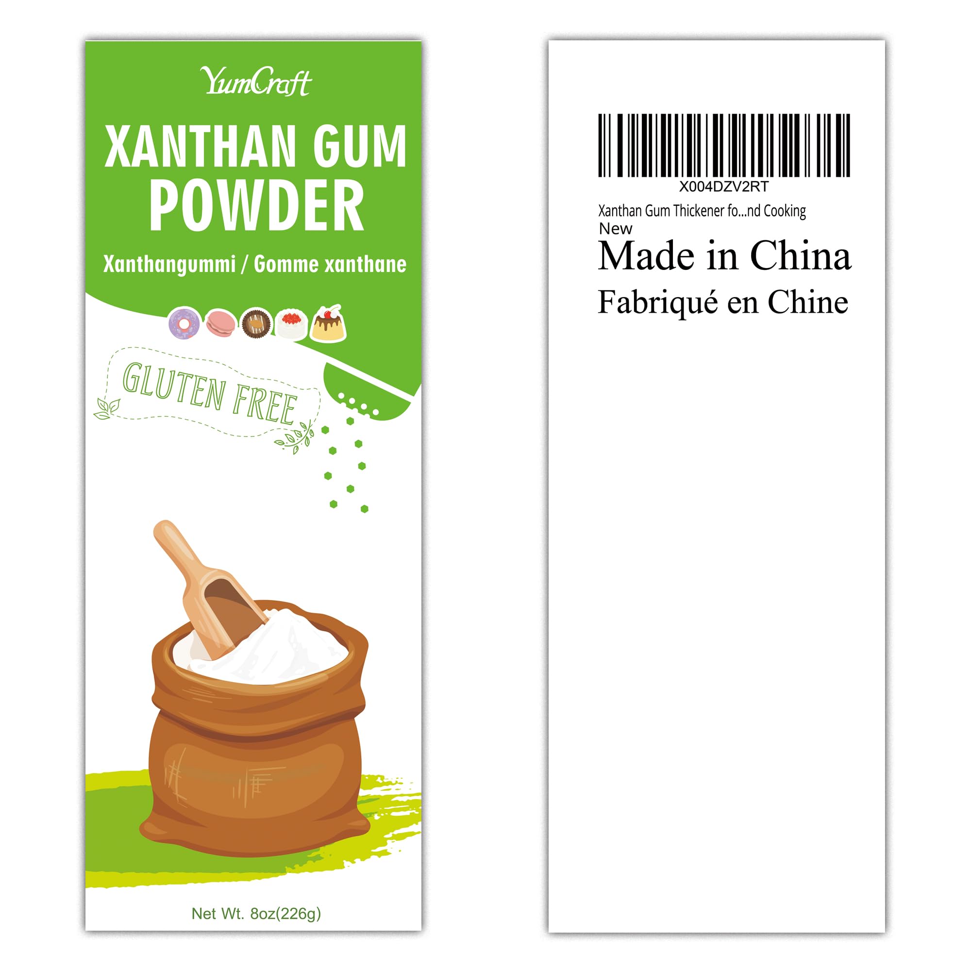 YumCraft Xanthan Gum Powder ice cream creaminess image highlights smooth texture and scoopable results.