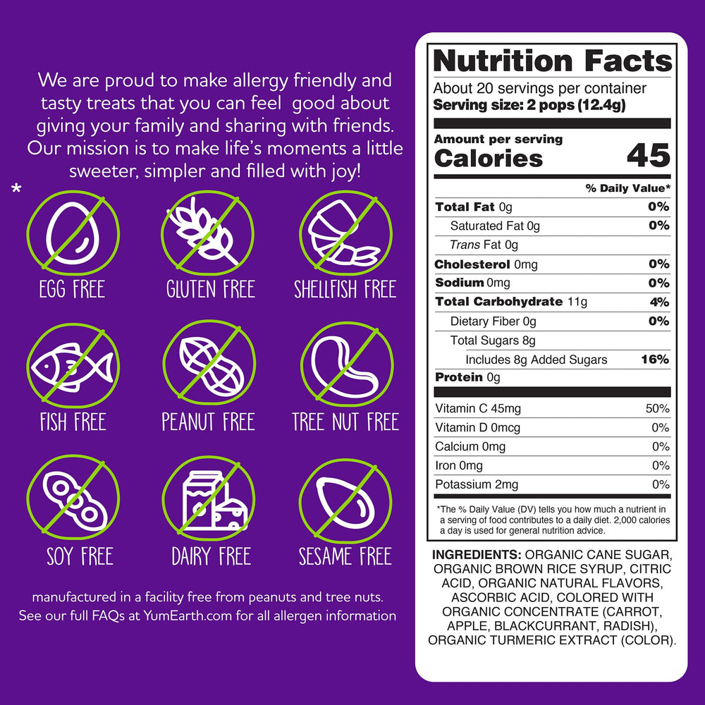YumEarth Allergen-Free packaged treats ideal for safe classroom sharing.
