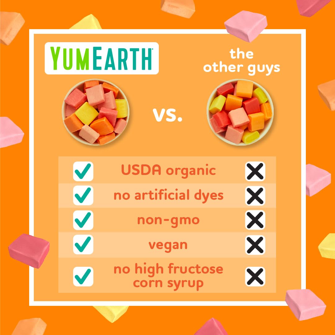YumEarth Chewys gluten-free vegan options meet dietary needs.