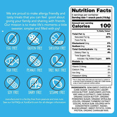 YumEarth Choco Yums pack back with ingredient highlights