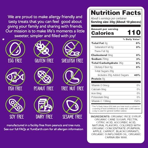 YumEarth fruit snacks with assorted flavors for lunchboxes and after-school treats