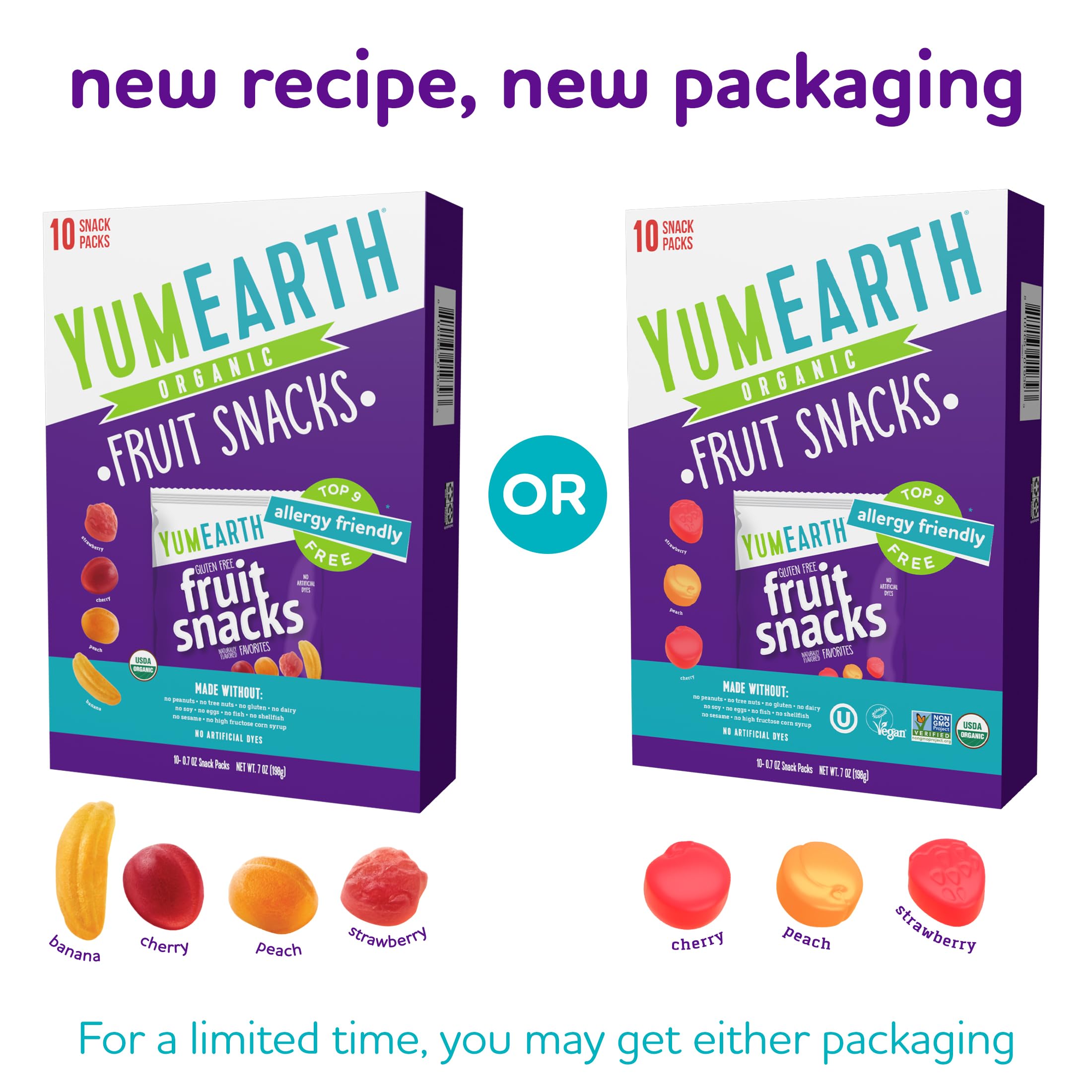 YumEarth ingredients highlight real fruit juices and no artificial dyes