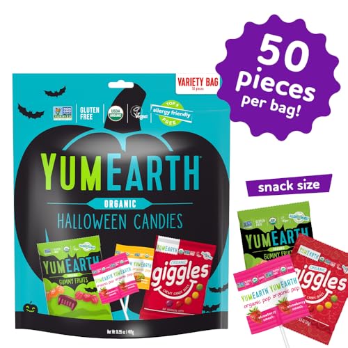 YumEarth Gummy Fruits assortment highlights allergy-friendly snacking.